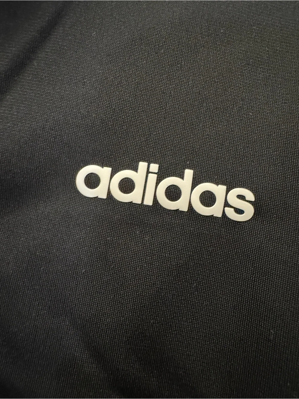 adidas Black Track Jacket with White 3-Stripe Detail
